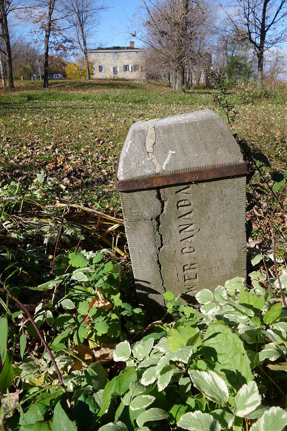 Stone boundary marker 1860