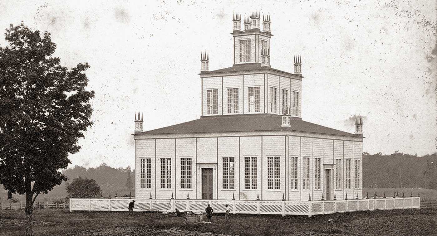 Sharon Temple c1861 banner