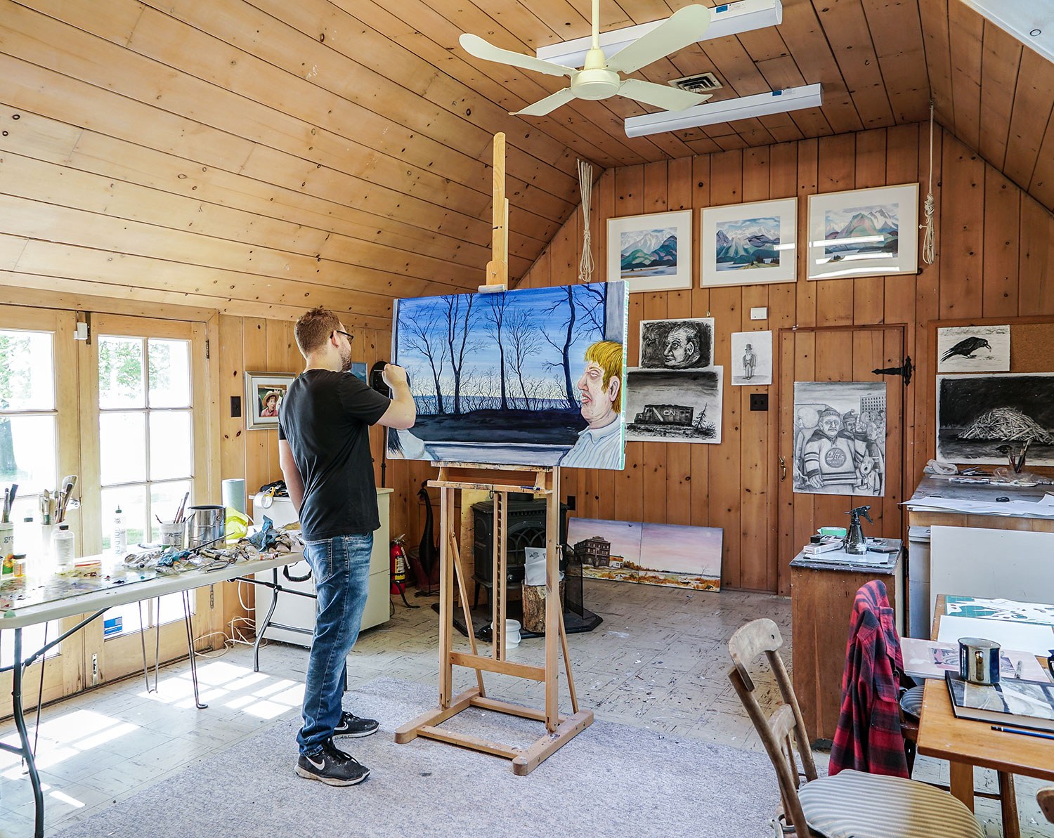 Artist in residence Evin Collis, 2018
