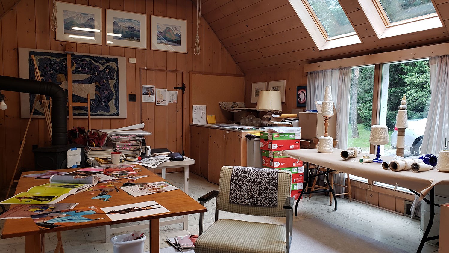 Inside Fool's Paradise during a residency