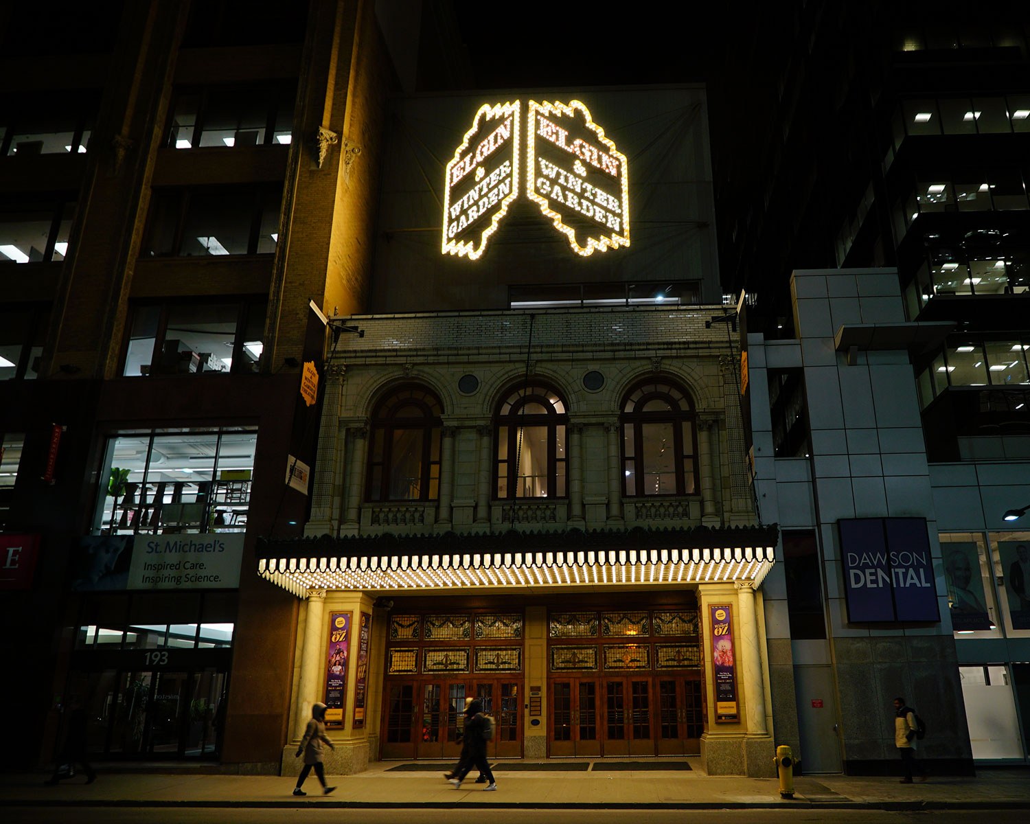 Exterior of the Elgin & Winter Garden Theatres