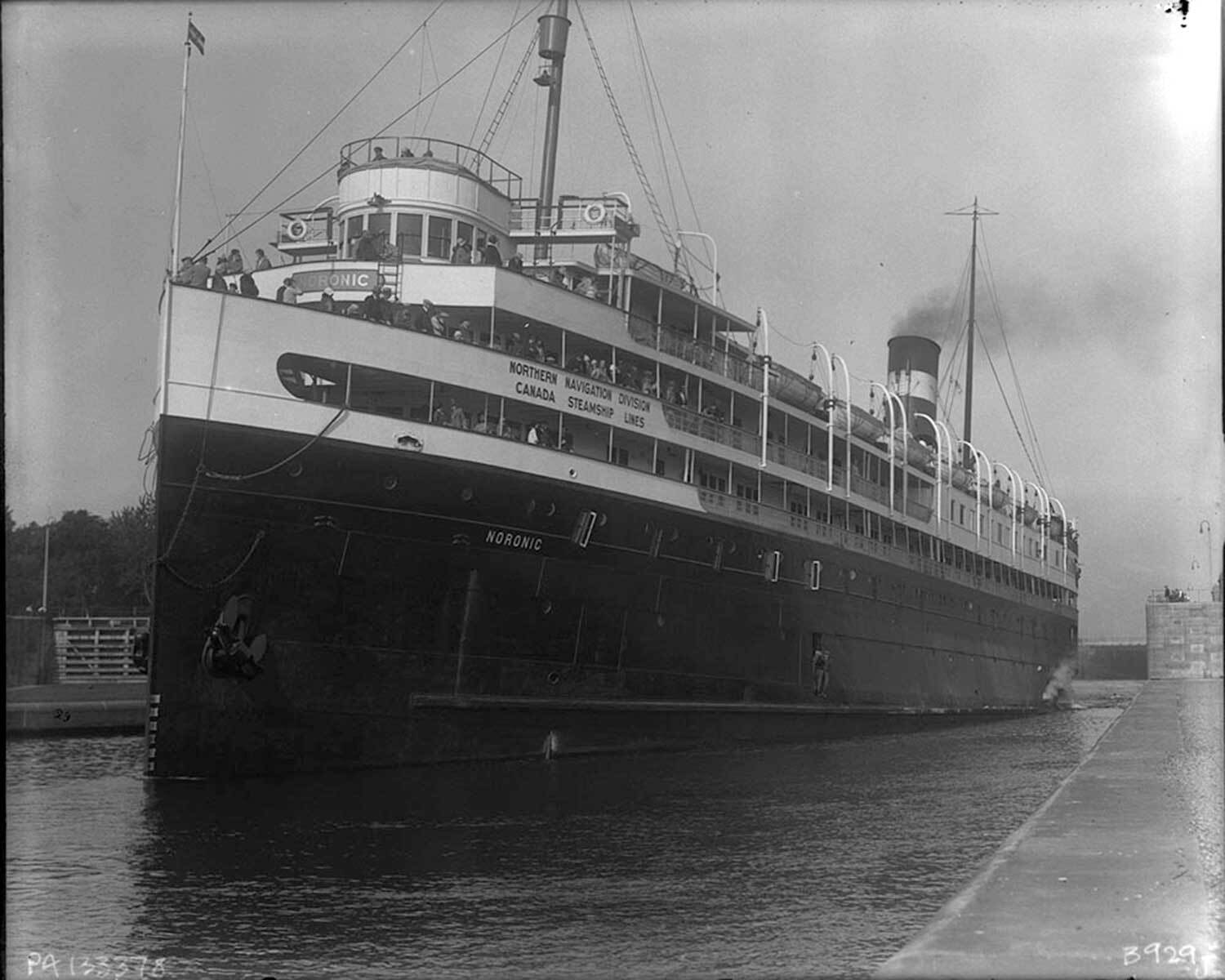 S.S. Noronic, 1929 (Photo: Andrew Young/Library and Archives Canada)