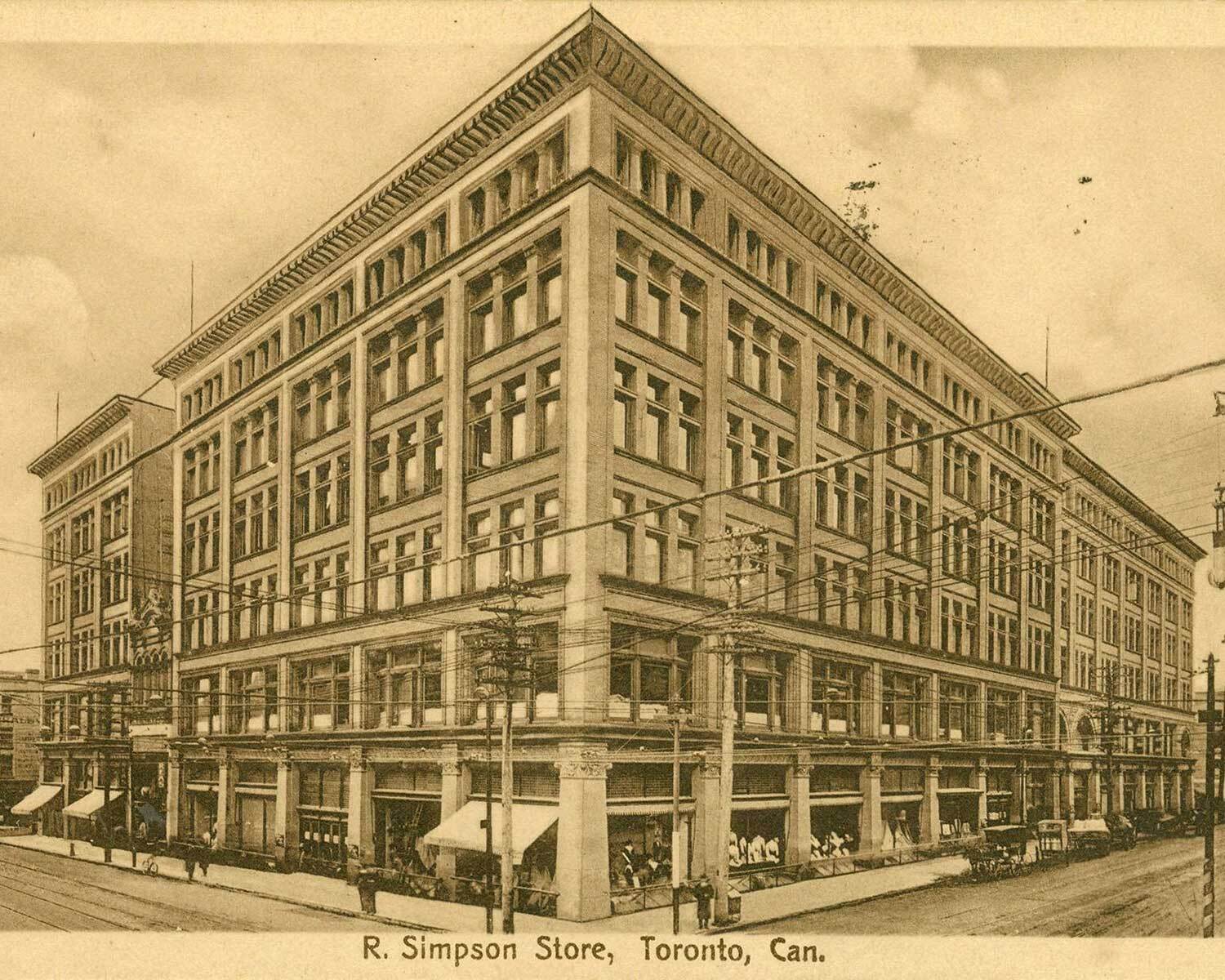 The Bay Queen Street Store (when it was R. Simpson Store), c. 1913 (Photo: Toronto Public Library)