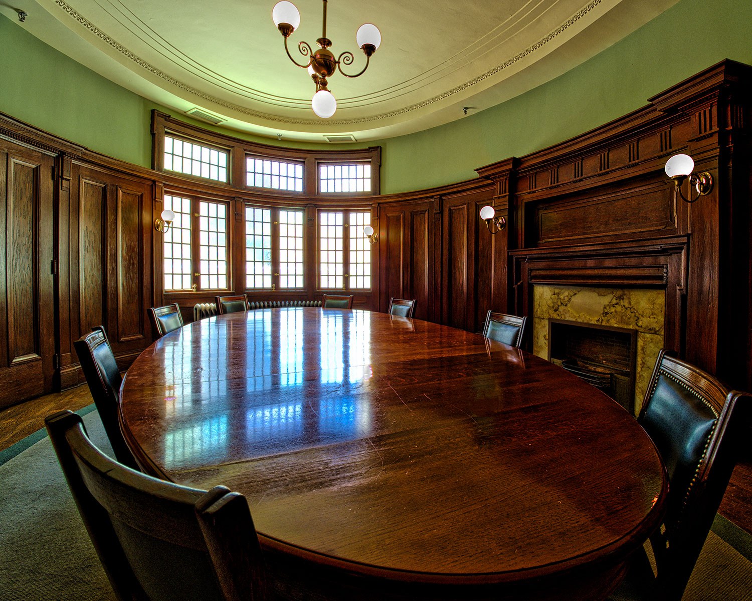 The Oval Boardroom at Toronto's Ontario Heritage Centre (Photo: Mark Wolfson)