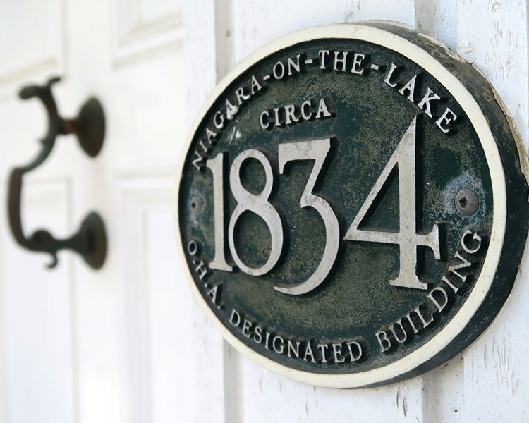 Sign at the Willowbank Estate, Queenston